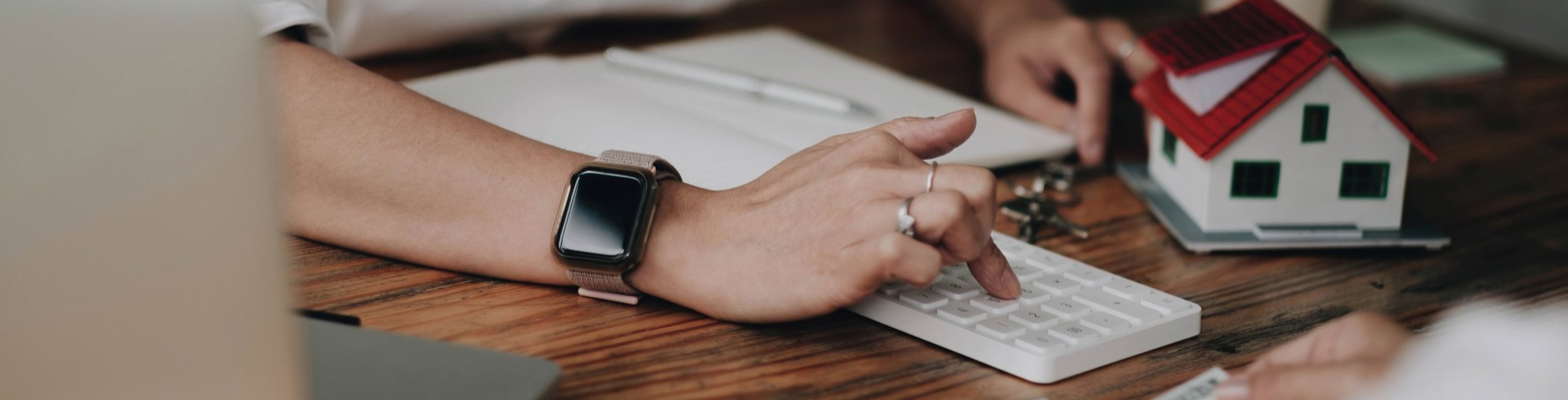 mortgage paperwork at a desk